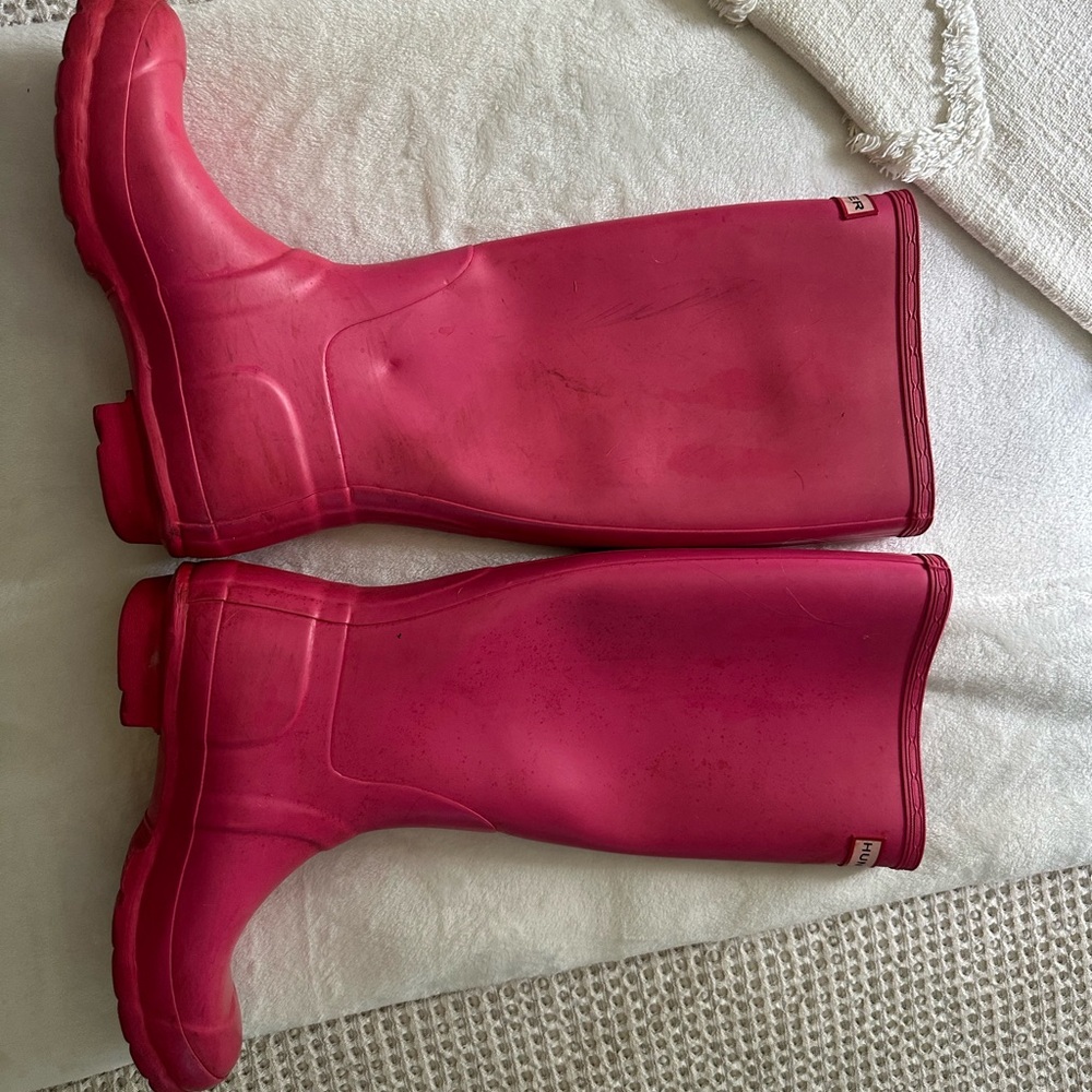 Women's Pink Hunter Tall Rain Boots